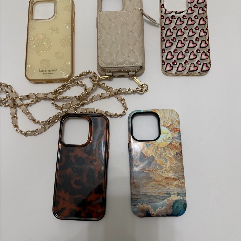 Kate Spade and other Phone Cases for iPhone 14 Pro  lot of 5